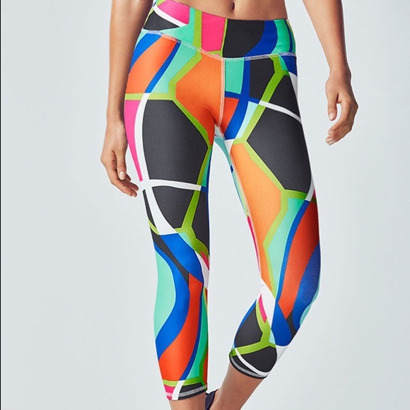 Fabletics Pants - Fabletics Salar Printed PowerHold Capri